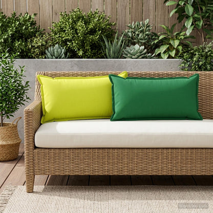vidaXL Cushion with Pillow HOUTEN 6 pcs Green Polyester