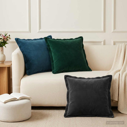 vidaXL Cushion with Pillow HOUTEN 2 pcs Blue Velvet