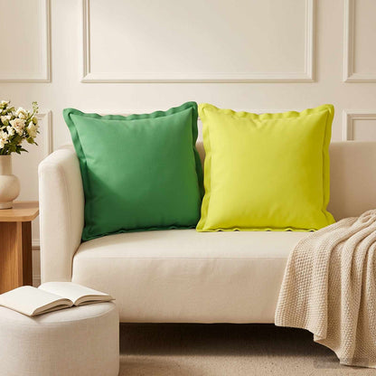 vidaXL Cushion with Pillow HOUTEN 12 pcs Green Polyester