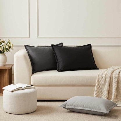 vidaXL Cushion with Pillow HOUTEN 2 pcs Anthracite Polyester