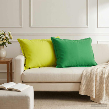 vidaXL Cushion with Pillow HOUTEN 2 pcs Bright Green Polyester