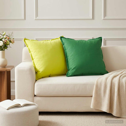 vidaXL Cushion with Pillow HOUTEN 2 pcs Bright Green Polyester