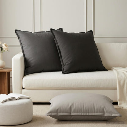 vidaXL Cushion with Pillow HOUTEN 2 pcs Anthracite Polyester