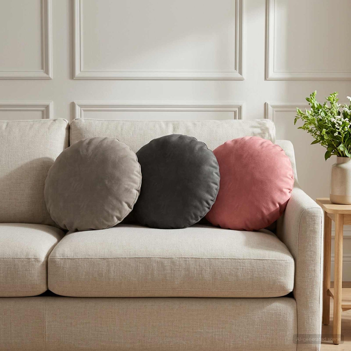 vidaXL Cushion with Pillow HEERLEN 6 pcs Dark Grey Velvet