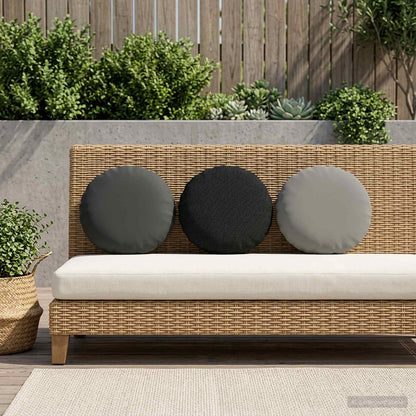 vidaXL Cushion with Pillow HEERLEN 2 pcs Grey Polyester