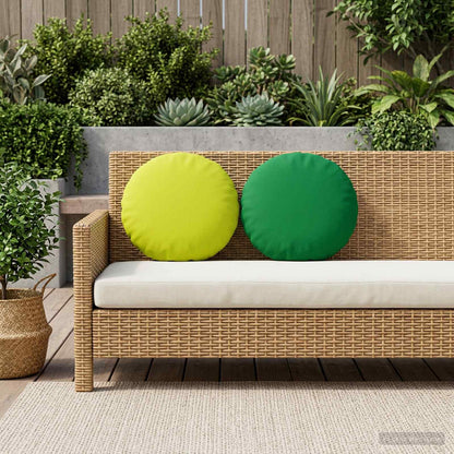 vidaXL Cushion with Pillow HEERLEN 6 pcs Green Polyester