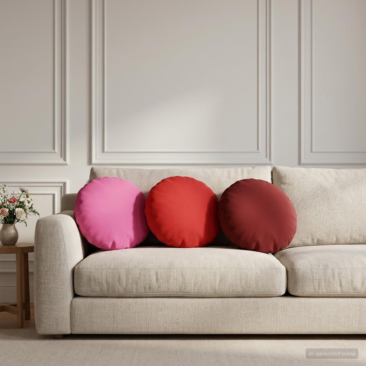 vidaXL Cushion with Pillow HEERLEN 2 pcs Red Polyester