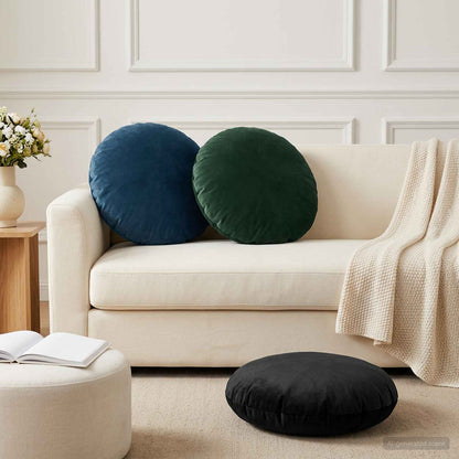 vidaXL Cushion with Pillow HEERLEN 6 pcs Dark Green Velvet