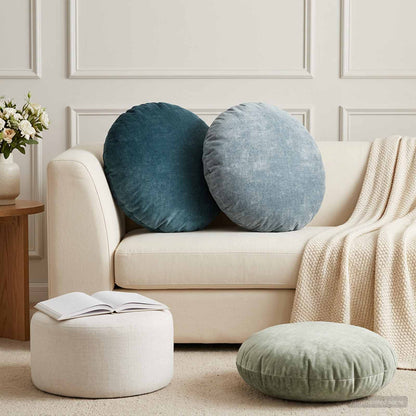 vidaXL Throw Pillow 6 pcs HEERLEN Light Blue Dia. 60 cm