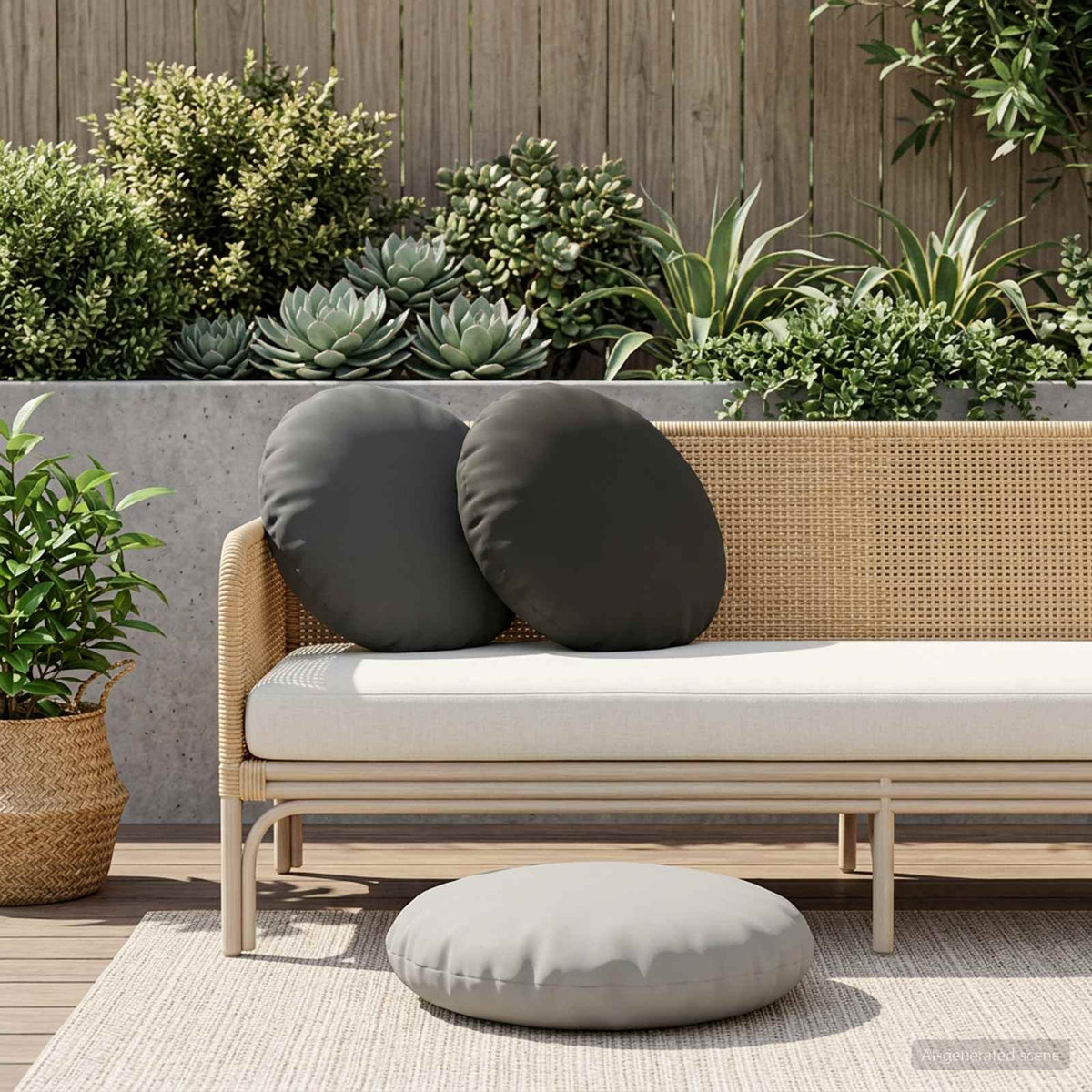 vidaXL Cushion with Pillow HEERLEN 6 pcs Anthracite Polyester