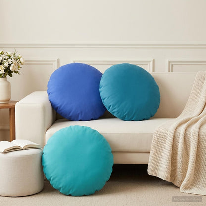 vidaXL Cushion with Pillow HEERLEN 2 pcs Royal Blue Polyester