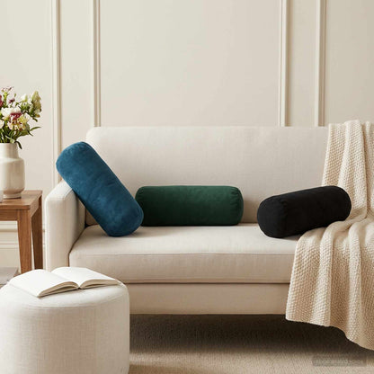 vidaXL Cushion with Pillow HEERLEN 6 pcs Dark Green Velvet