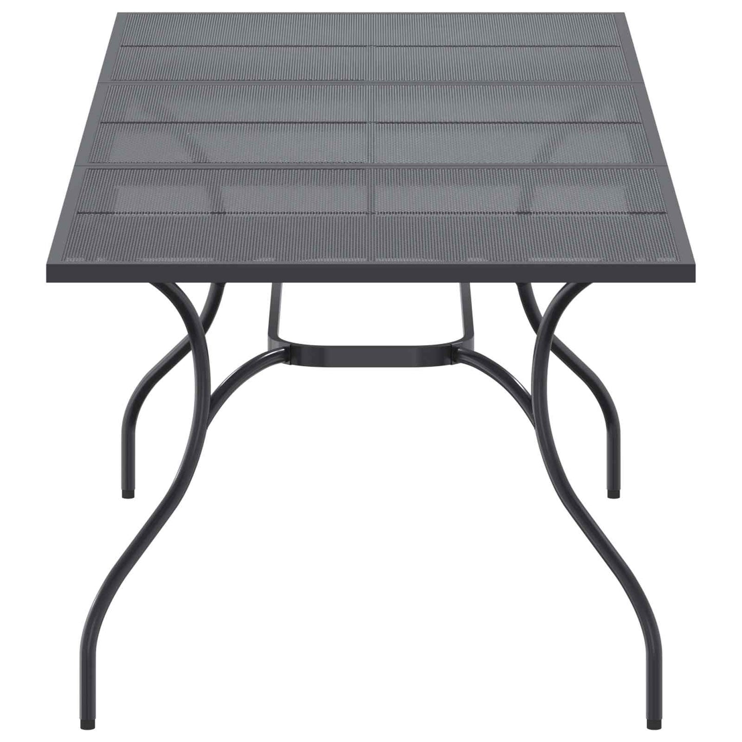 vidaXL Extendable Mesh Dining Table Anthracite 212 x 90 x 76 cm Steel