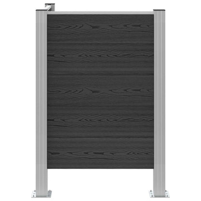 vidaXL Garbage Bin Fence Grey 85 x 85 x 115 cm Aluminium and WPC