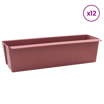 vidaXL Flower Boxes for Euro Pallets 12 pcs Brown 36.5 x 14 x 9.5 cm