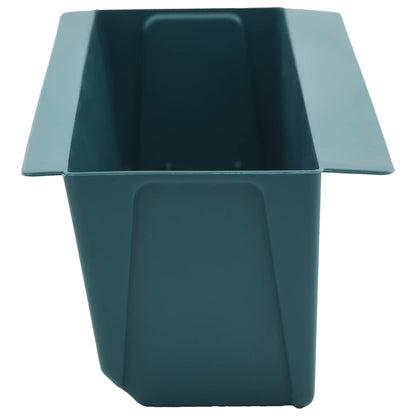 vidaXL Flower Boxes for Euro Pallets 12 pcs Green 36 x 13.5 x 9.5 cm