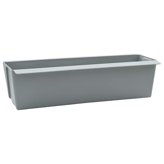 vidaXL Flower Boxes for Euro Pallets 12 pcs Light grey