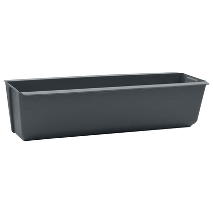 vidaXL Flower Boxes for Euro Pallets 24 pcs Grey 36 x 13.5 x 9.5 cm
