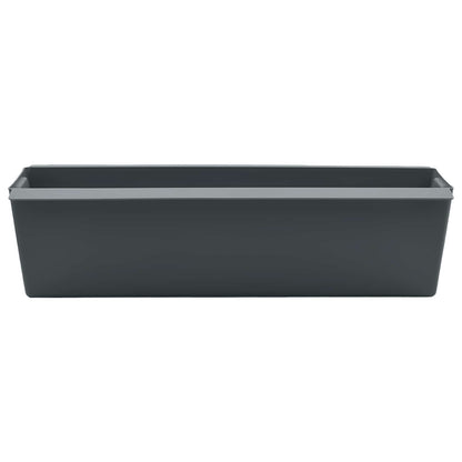 vidaXL Flower Boxes for Euro Pallets 24 pcs Grey 36 x 13.5 x 9.5 cm