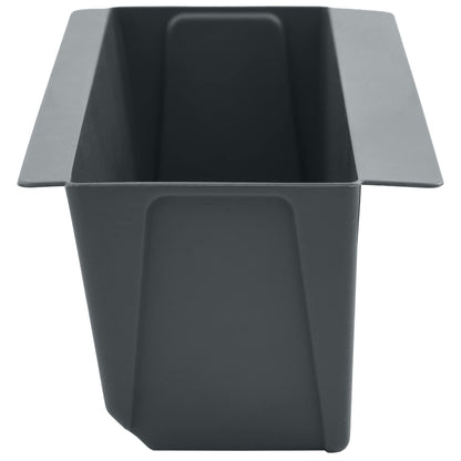 vidaXL Flower Boxes for Euro Pallets 24 pcs Grey 36 x 13.5 x 9.5 cm