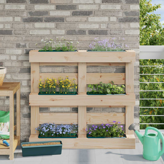 vidaXL Flower Boxes for Euro Pallets 24 pcs Green 36 x 13.5 x 9.5 cm