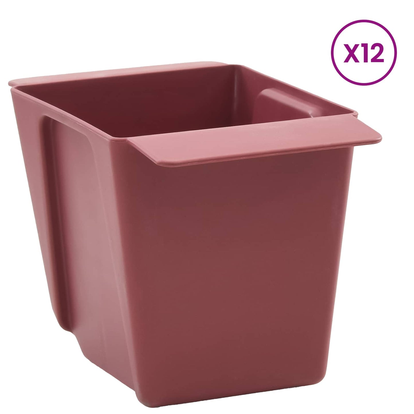 vidaXL Flower Boxes for Euro Pallets 12 pcs Brown 14 x 9 x 9.5 cm