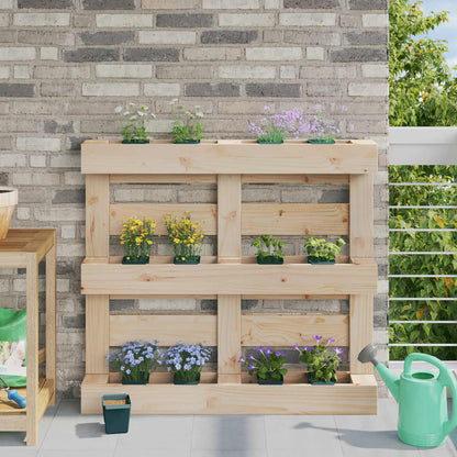 vidaXL Flower Boxes for Euro Pallets 12 pcs Green 14 x 9 x 9.5 cm