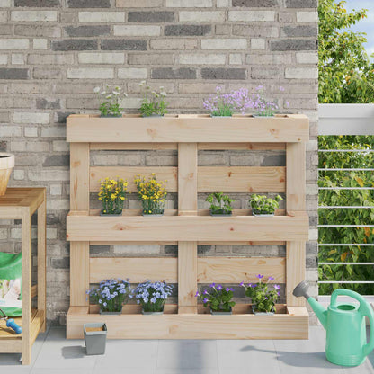 vidaXL Flower Boxes for Euro Pallets 12 pcs Light Grey 14 x 9 x 9.5 cm