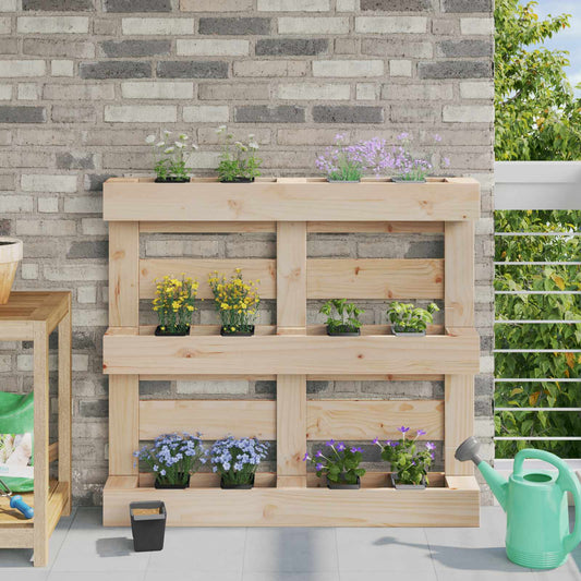vidaXL Flower Boxes for Euro Pallets 24 pcs Black 13.5 x 9 x 9.5 cm