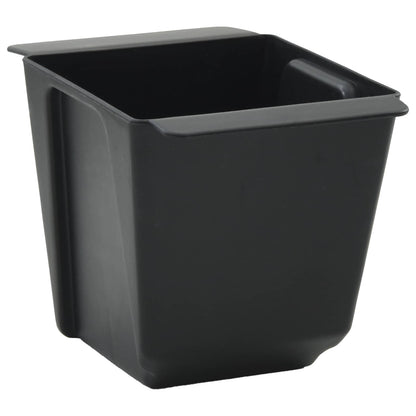 vidaXL Flower Boxes for Euro Pallets 24 pcs Black 13.5 x 9 x 9.5 cm