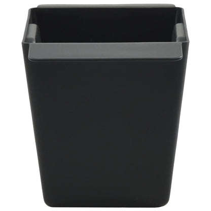 vidaXL Flower Boxes for Euro Pallets 24 pcs Black 13.5 x 9 x 9.5 cm