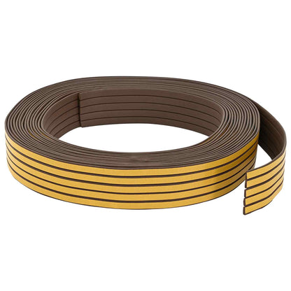 vidaXL Self-Adhesive Window Seal Brown 9 x 3 mm 100 m EPDM Foam