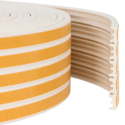 vidaXL Self-Adhesive Window Seal White 9 x 4 mm 100 m EPDM Foam