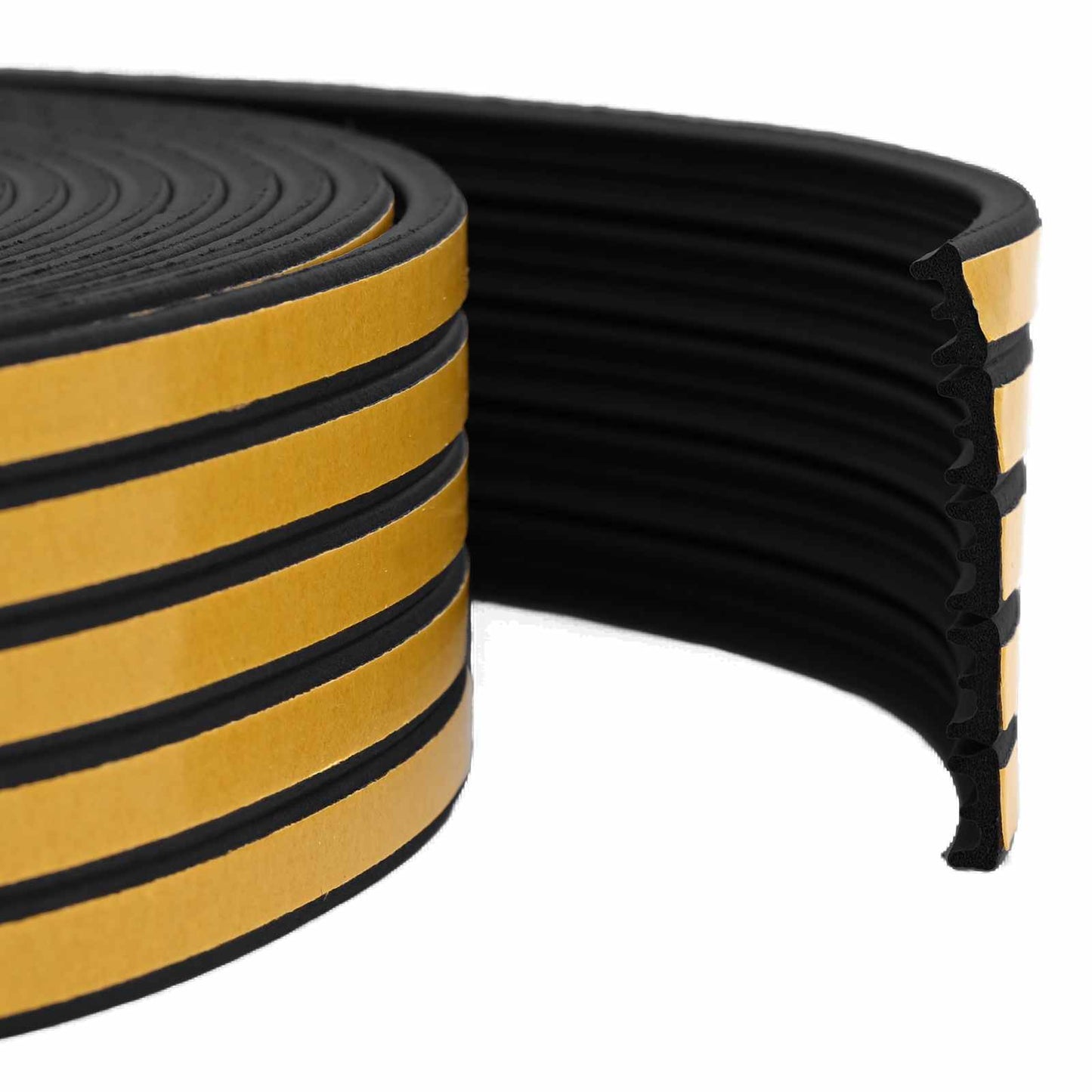 vidaXL Self-Adhesive Window Seal Black 15 x 8 mm 12 m EPDM Foam