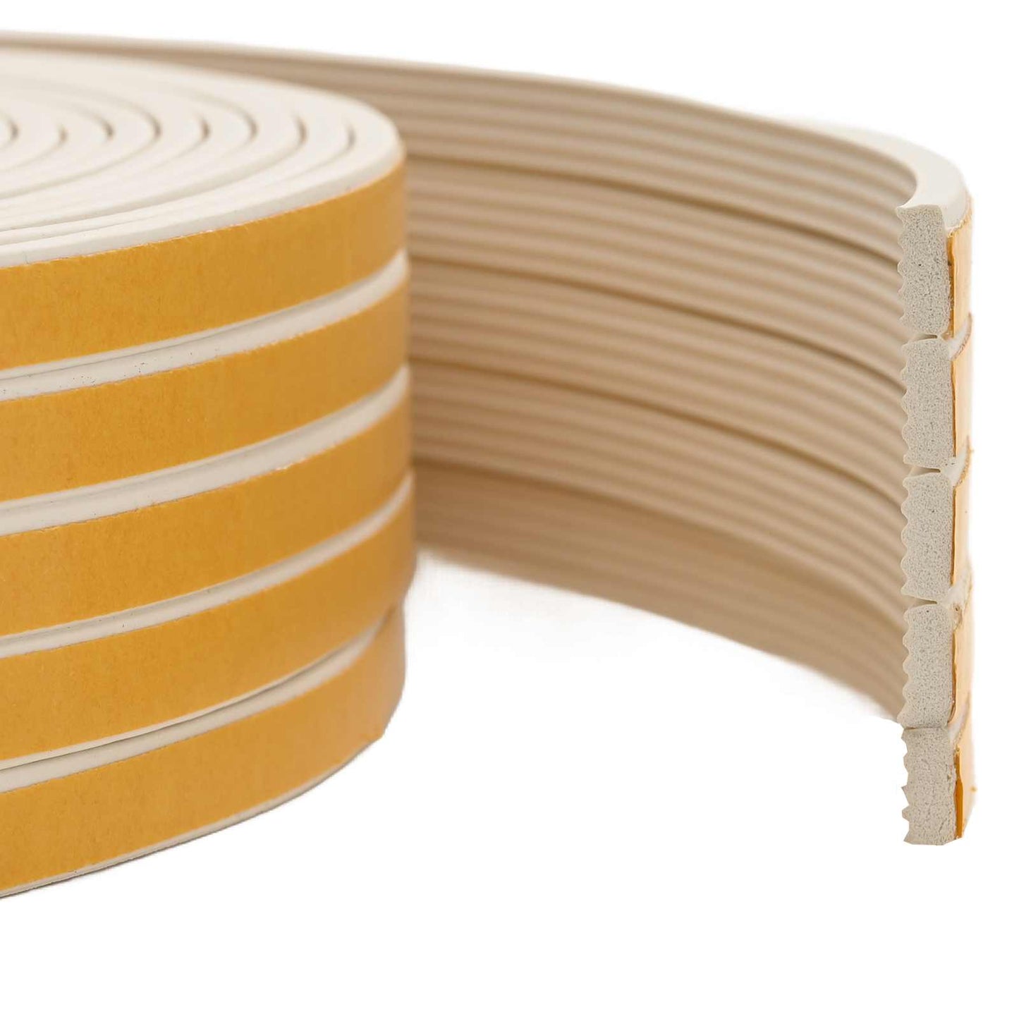 vidaXL Self-Adhesive Window Seal White 10 x 4 mm 50 m EPDM Foam