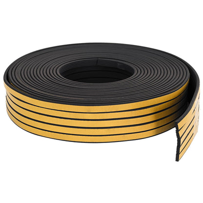 vidaXL Self-Adhesive Window Seal Black 10 x 4 mm 25 m EPDM Foam