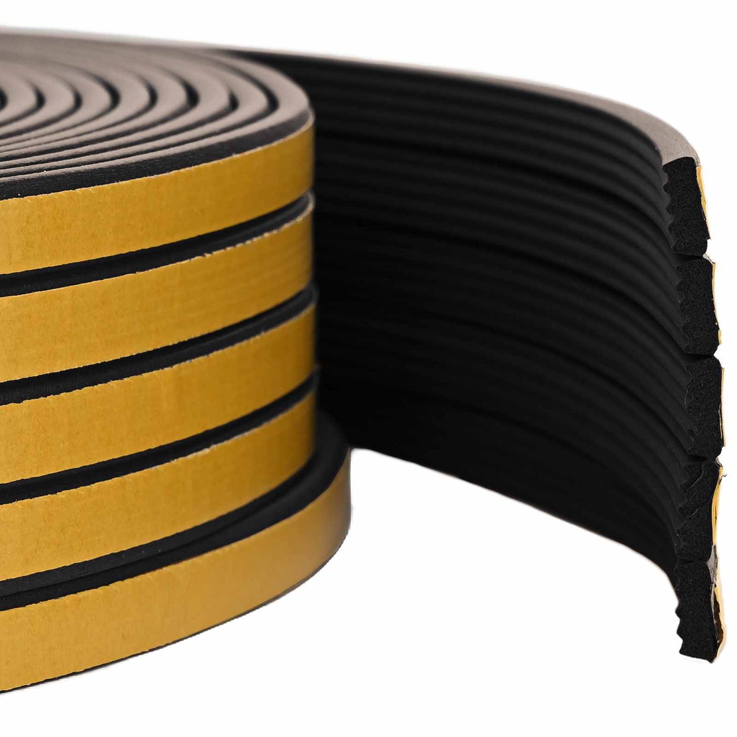 vidaXL Self-Adhesive Window Seal Black 10 x 4 mm 100 m EPDM Foam