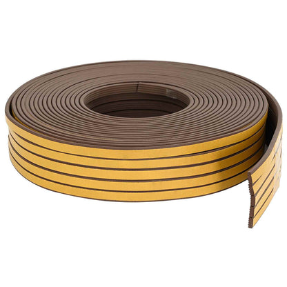 vidaXL Self-Adhesive Window Seal Brown 10 x 4 mm 100 m EPDM Foam