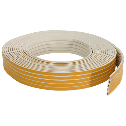 vidaXL Self-Adhesive Window Seal White 10 x 6 mm 100 m EPDM Foam