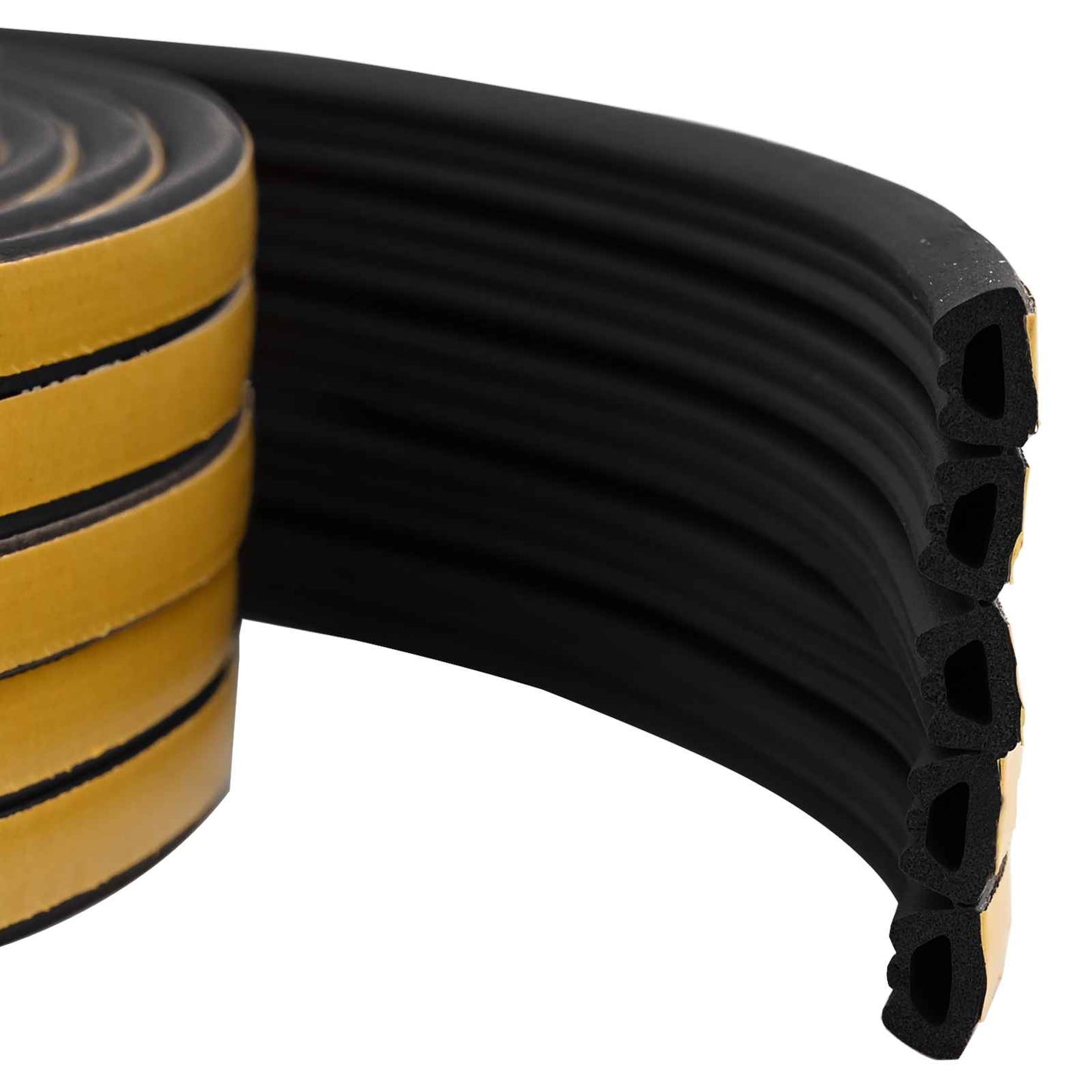 vidaXL Self-Adhesive Window Seal Black 10 x 6 mm 25 m EPDM Foam