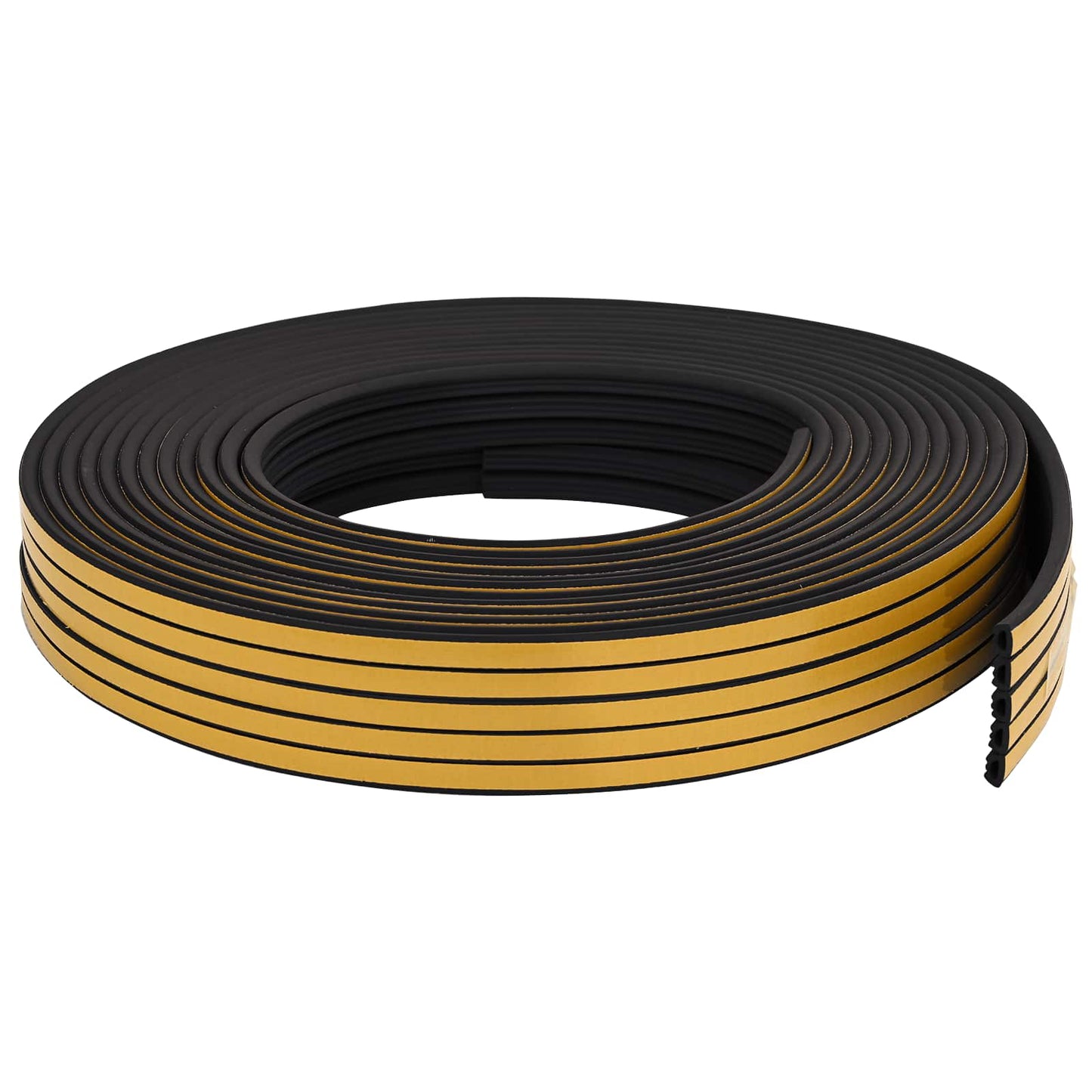 vidaXL Self-Adhesive Window Seal Black 10 x 6 mm 100 m EPDM Foam