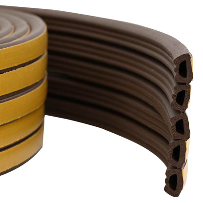 vidaXL Self-Adhesive Window Seal Brown 10 x 6 mm 50 m EPDM Foam