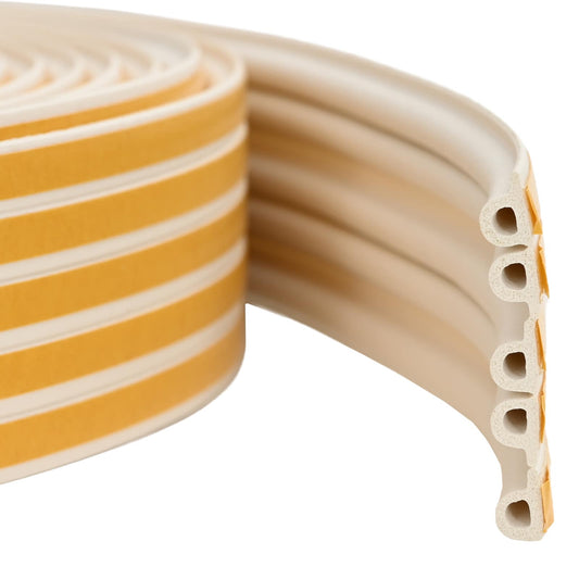 vidaXL Self-Adhesive Window Seal White 9 x 6 mm 50 m EPDM Foam