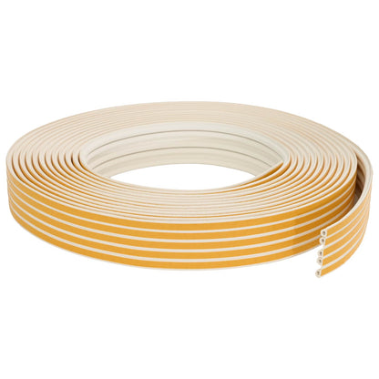 vidaXL Self-Adhesive Window Seal White 9 x 6 mm 50 m EPDM Foam