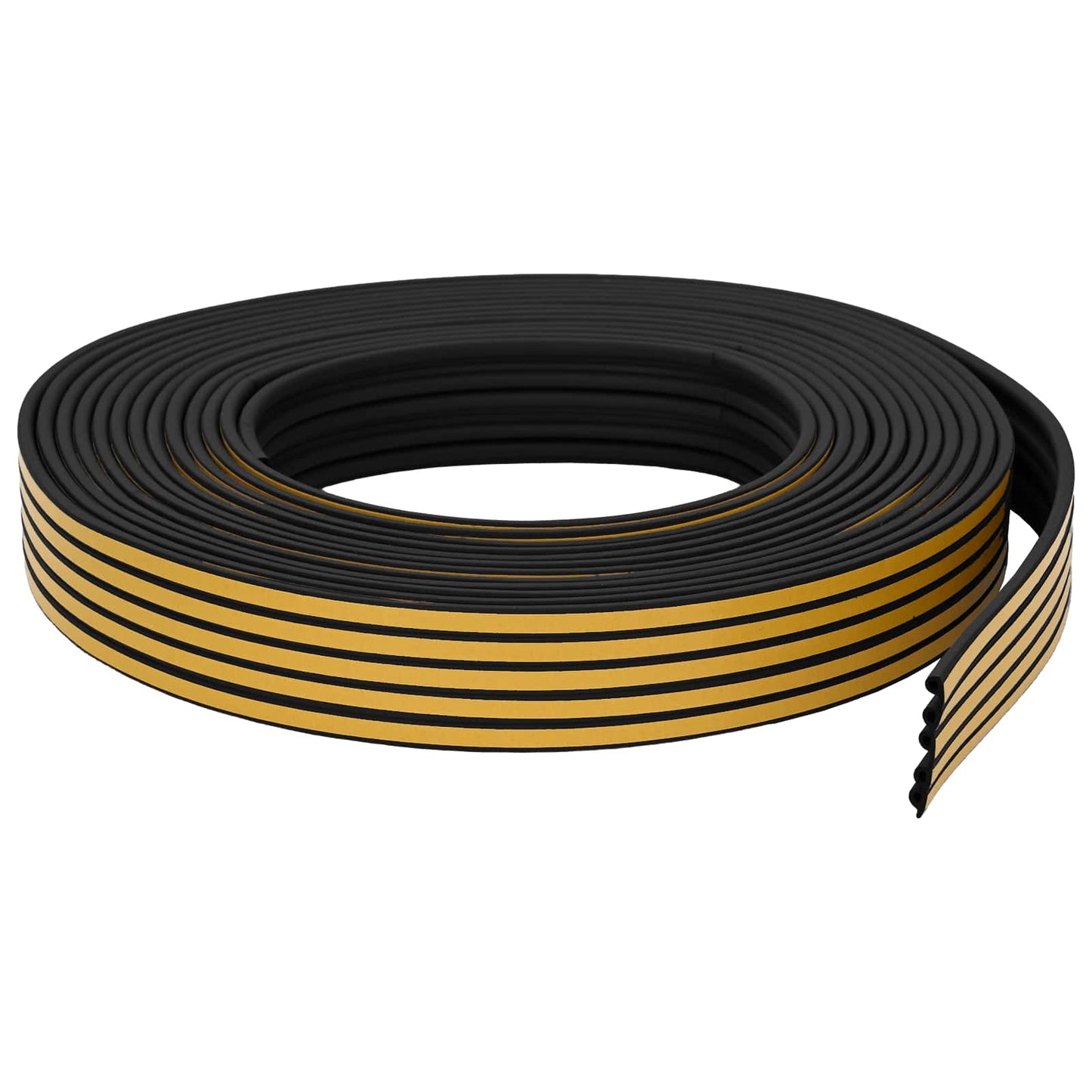 vidaXL Self-Adhesive Window Seal Black 9 x 6 mm 25 m EPDM Foam