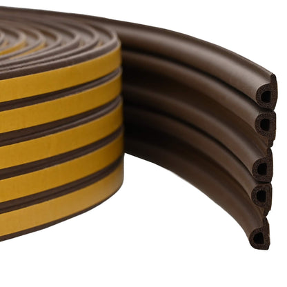 vidaXL Self-Adhesive Window Seal Brown 9 x 6 mm 100 m EPDM Foam