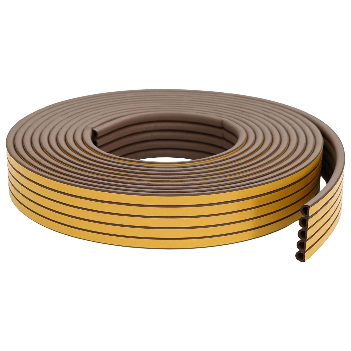 vidaXL Self-Adhesive Window Seal Brown 12 x 10 mm 100 m EPDM Foam