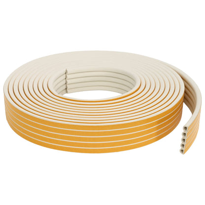 vidaXL Self-Adhesive Window Seal White 14 x 12 mm 100 m EPDM Foam
