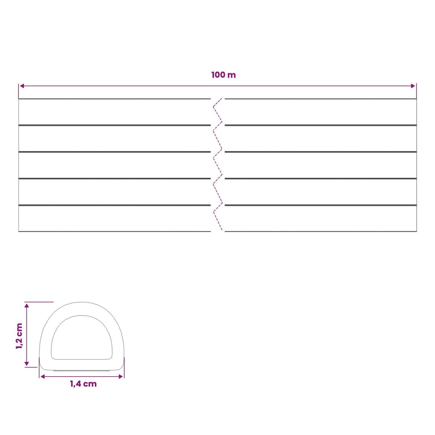 vidaXL Self-Adhesive Window Seal White 14 x 12 mm 100 m EPDM Foam