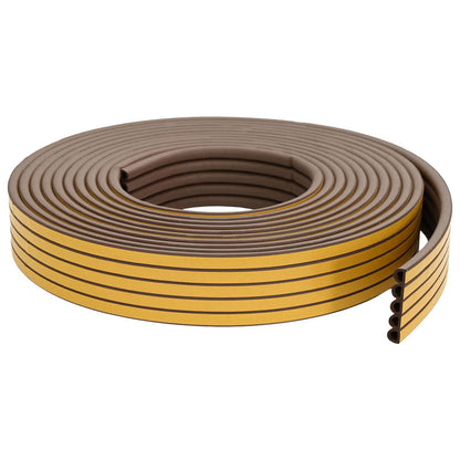 vidaXL Self-Adhesive Window Seal Brown 14 x 12 mm 25 m EPDM Foam